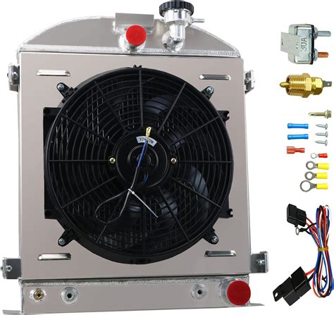 Buy CoolingMaster 3 Row Aluminum RadiatorShroud FanRelay Compatible ...