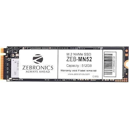 Amazon.in: Buy ZEBRONICS MN52 m.2 NVMe (2280) SSD with 512GB Capacity ...