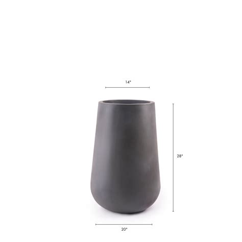 Large Grey FRP Planter Rony |Studio Palasa
