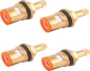 KRISTON Brass Ceramic Quarter Turn 1/2"Disc Cartridge/Spindle for Hot ...
