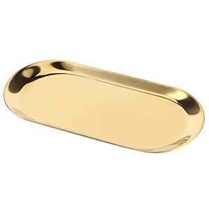 Jewelry Organizer, Towel Tray, Oval Shaped Jewelry Storage Tray Dish ...