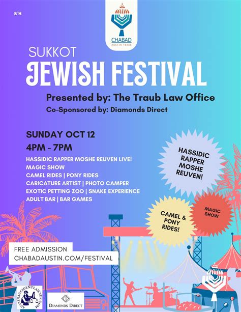 Sukkot Jewish Festival, 3500 Hyridge Dr, Austin, TX, United States ...