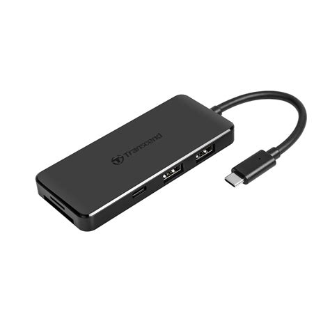 Transcend USB 3.1 Gen 2 Interface 6-in-1 USB Type-C Hub, (Two Type-C ...