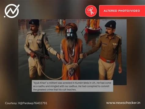 Fact Check: Terrorist Disguised As A Monk Arrested From Mahakumbh? Here ...