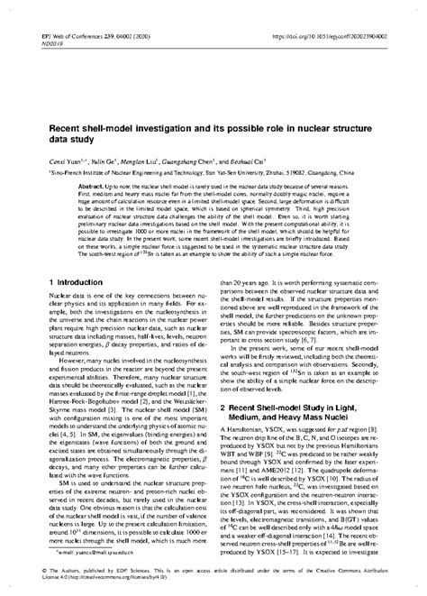 Epjconf nd2019 04002 - Shell-Model Investigations in Nuclear Structure ...