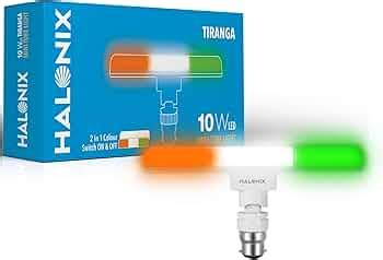 Halonix 10W 2-In-1 Trianga LED Mini Tube Light | Base- B22, Color ...