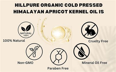 Buy Hillpure Organic Cold Pressed Himalayan Apricot Kernel oil, 100% ...