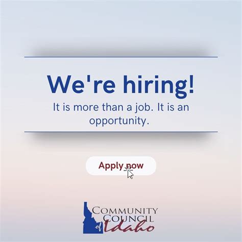 Apply Today - Community Council of Idaho