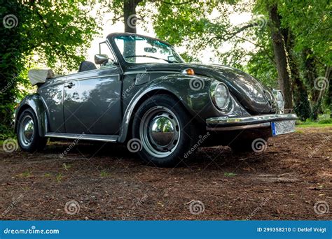 Green VW Beetle in a Forest Editorial Image - Image of compact, outdoor ...
