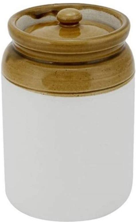 Kerala Handicrafts Ceramic Pickle Jar Set ( Ceramic jar with lid ...