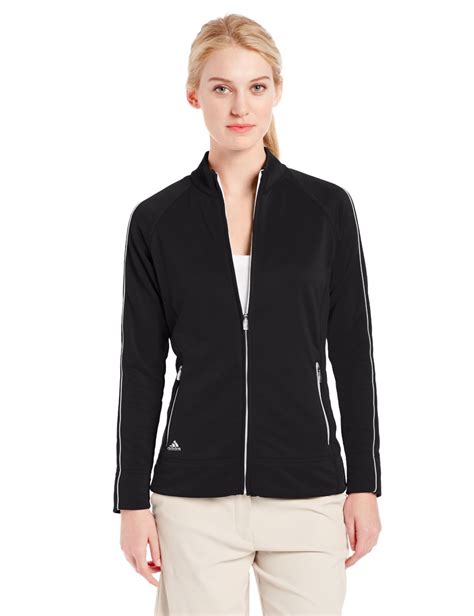 Adidas Womens 3-Stripe Piped Golf Jackets