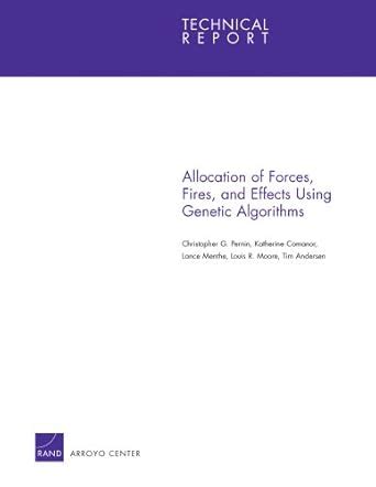 Buy Allocation of Forces, Fires, and Effects Using Genetic Algorithms ...