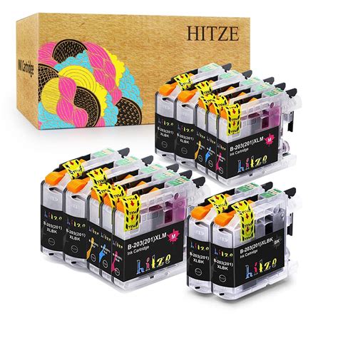 HITZE Compatible Ink Cartridge Replacement for Brother LC203 LC201 XL ...