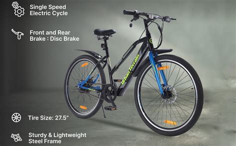 Urban Terrain Bolton Electric Cycle/Bicycle with Rigid Fork for Men ...