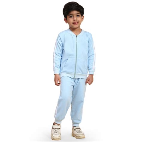 Buy Ameeha Kids Winter Wear Strip Track suit for Boys & Girls (6 Months ...