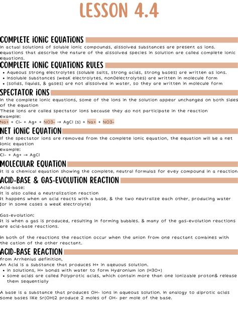 SOLUTION: Representing aqueous reactions acid base and gas evolution ...