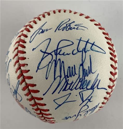 Lot Detail - 1996 NL Champion Atlanta Braves Team Signed Baseball w/ 31 ...