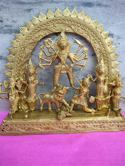 Buy Dokra Maa Durga | Bengal Dhokra Art | Handcrafted Brass Durga ...