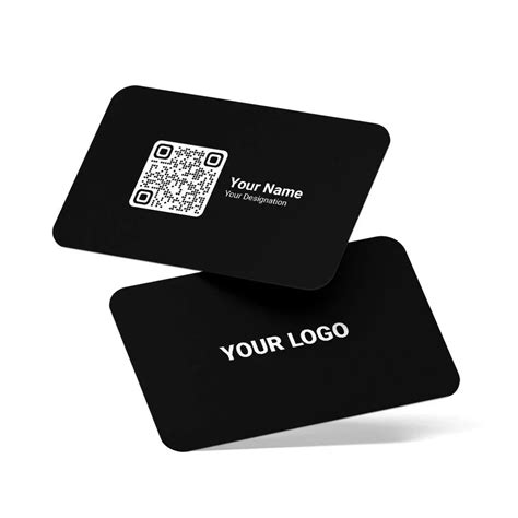 Black Metal NFC Business Card India | Digital Business Card | Kurmah