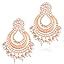 Peora Meenakari Gold Plated Black Chandbali Traditional Earrings for ...