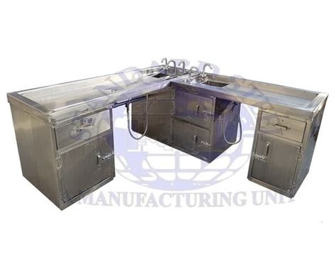 Autopsy Table L Shape Premium Stainless Steel Design at Best Price