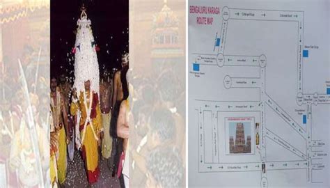 Bengaluru Karaga Route Map details: Sri Dharmaraya Swamy Temple, Mastan ...