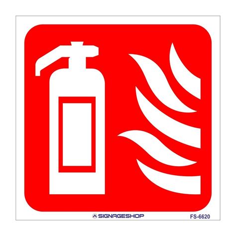 SignageShop Glow in Dark Fire Extinguisher Sign : Amazon.in: Industrial ...