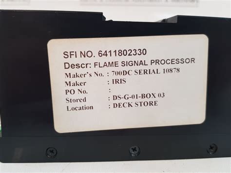 Iris 700Dc Flame Signal Processor Type 12 – Aeliya Marine Tech