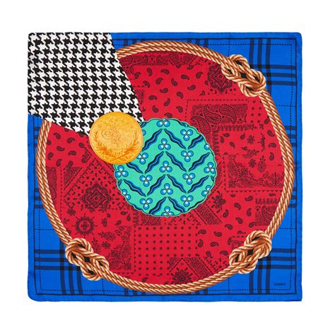 Sax Blue Rope Satin Silk Pocket Square Model 03 | Ipekevi