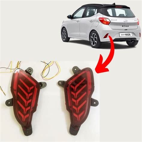 Modified Arena Hyundai Grand i10 Nios Rear Bumper Reflector LED Light ...