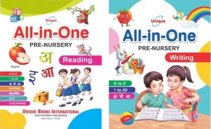 Unique ALL IN ONE-READING, WRITING HARD BINDINGBooks For Pre Nursery ...