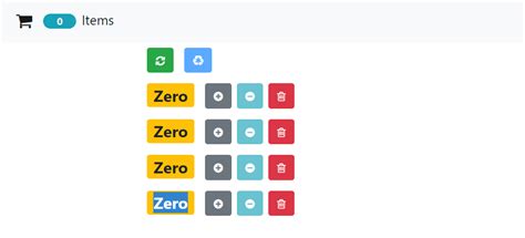 JavaScript Counter App 的图像结果