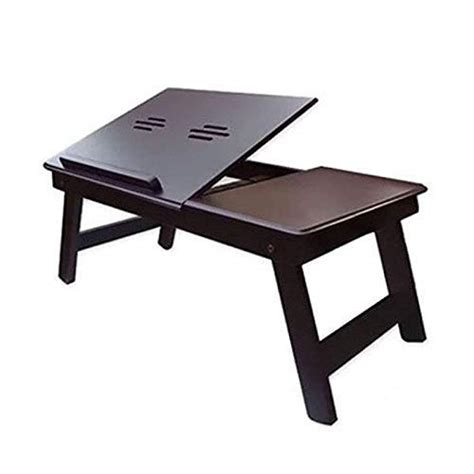 Wooden Foldable Multi Purpose Bed Table | Adjustable Laptop Table and ...