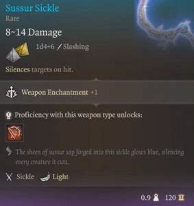 All Sussur Weapons in Baldur's Gate 3 - Deltia's Gaming