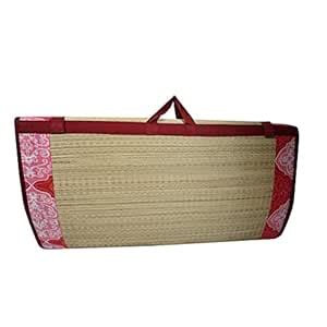 KALA DARSHAN CRAFTS BAZAAR Foldable korai Grass Mat 6X6 ft with 15MM ...