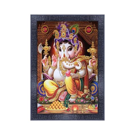 pnf Poster And Frames Ganesh Ji Wall Painting With Acrylic Sheet | For ...