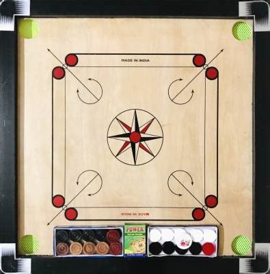 HNS SPORTS Carrom Board for Kids 26 Inch Medium Size Glossy Finish ...