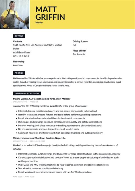 Manufacturing Resume Examples 的图像结果