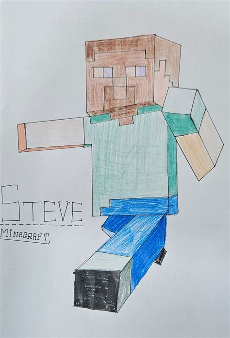 Drawing minecraft with Prasheetha