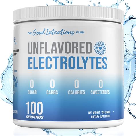 Amazon.com: Unflavored Electrolytes - 100 Servings - Unflavored ...