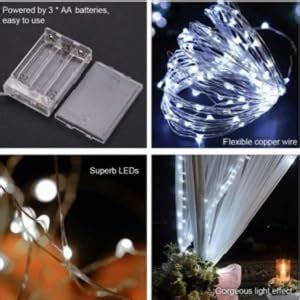 Buy MIRADH 2 Pack of 10 Feet 30 Led Battery Operated Fairy Lights for ...