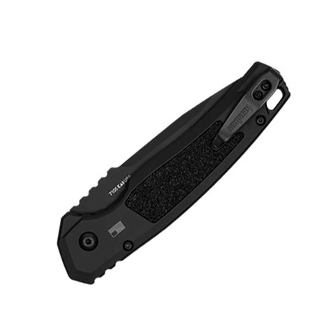 Kershaw Launch 16 Auto Black Handle w/ Trac-Tec Inlays Black Blade ...