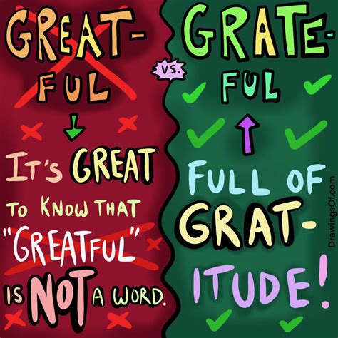 How to Spell Grateful (vs. Greatful or Gratefull) - Drawings Of...