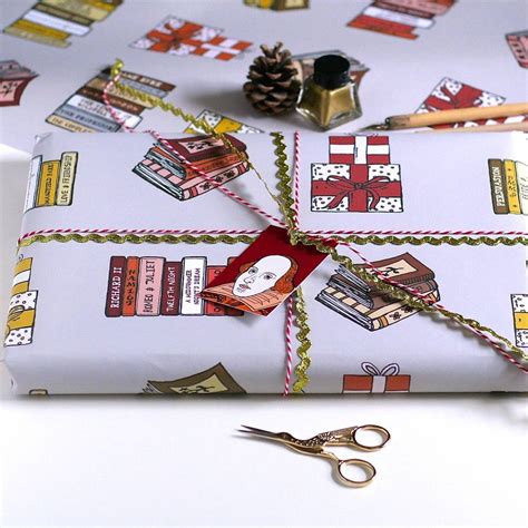 Books Wrapping Paper Set By Laura Crow | notonthehighstreet.com