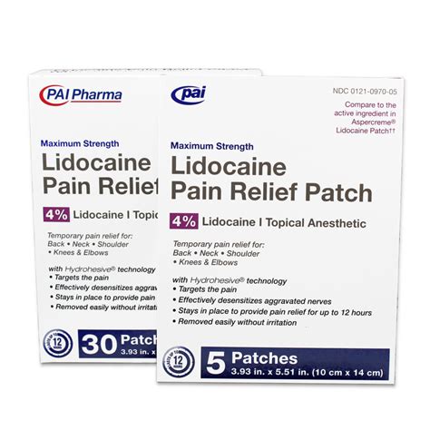 LIDOCAINE 4% TOPICAL PATCH | PAI Pharma
