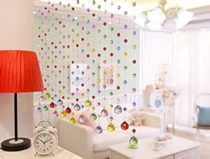 Buy NP 20 String Door and Window Crystal Strings Bead Hanging Curtain ...