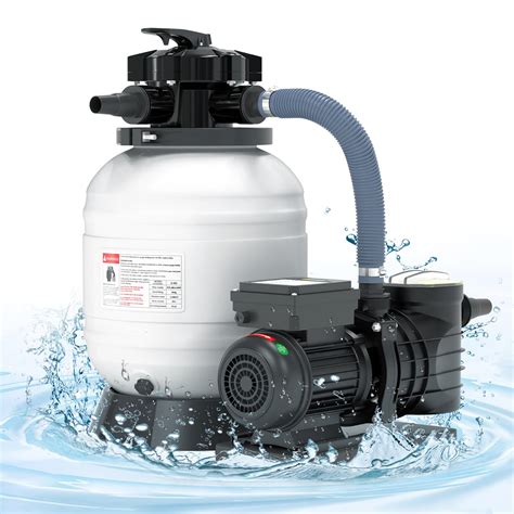 Buy Sand Filter Pump for Above Ground Pool with Timer, 13in Sand Filter ...