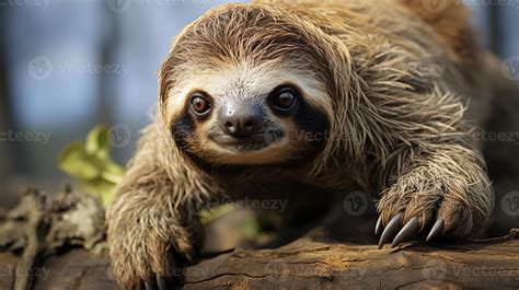 Sloth animal funny face slow moving animal wildlife 46742827 Stock ...