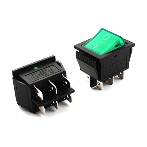 Alcoa Prime2Pcs AC 250V/125V 15A/20A DPDT 6-Pin ON/OFF Boat Rocker ...