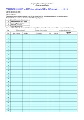Fillable Online Trainee Reporting Form 2013A (BST) - Sample.xlsx - The ...
